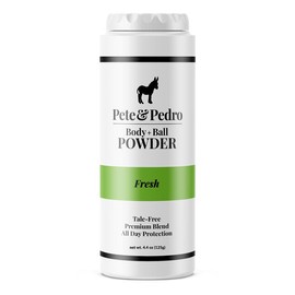 Pete & Pedro BODY & BALL POWDER (Fresh Scent), Talc-Free Men’s Body Powder Deodorant for Men, Sweat Absorbs Blocks Odor, Hygiene for Groin Area Eliminates Cooling:_FRESH (Clean Sensation) $19