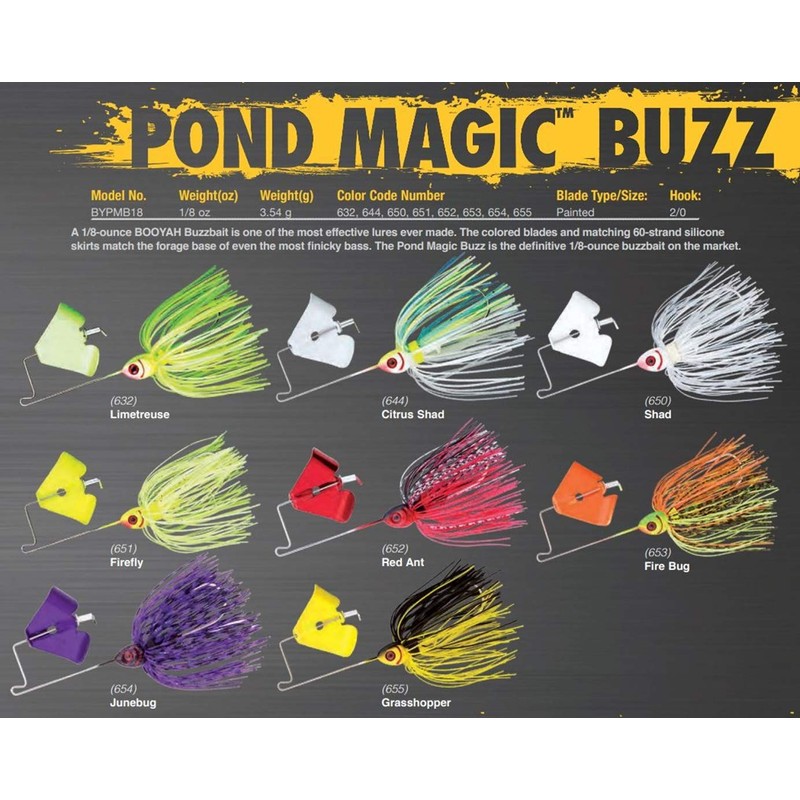 BOOYAH Pond Magic Small-Water Spinner, Citrus Shad, 1/8-Ounce