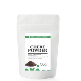 Main Natural Cosmetics Chebe Powder for Long, Strong Hair - Organic African Ingredients from Chad for Hair Growth, Free of Dyes for Men & Women (50g)