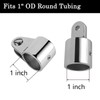 Baieasy Bimini Top Hardware, 2 Pair Deck Hinge with Quick