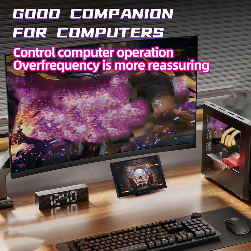5 Inch Computer Temp Monitor AIDA64 IPS USB Type C