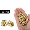 QUARKZMAN Pack of 100 M4 Threaded Inserts Brass Heat Set