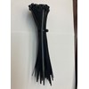 Houssity One Pack(100 pcs) 8 Inch Black Multi-Purpose Cable Zip