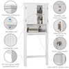 UTEX Over The Toilet Storage Cabinet, Over Toilet Bathroom Organizer