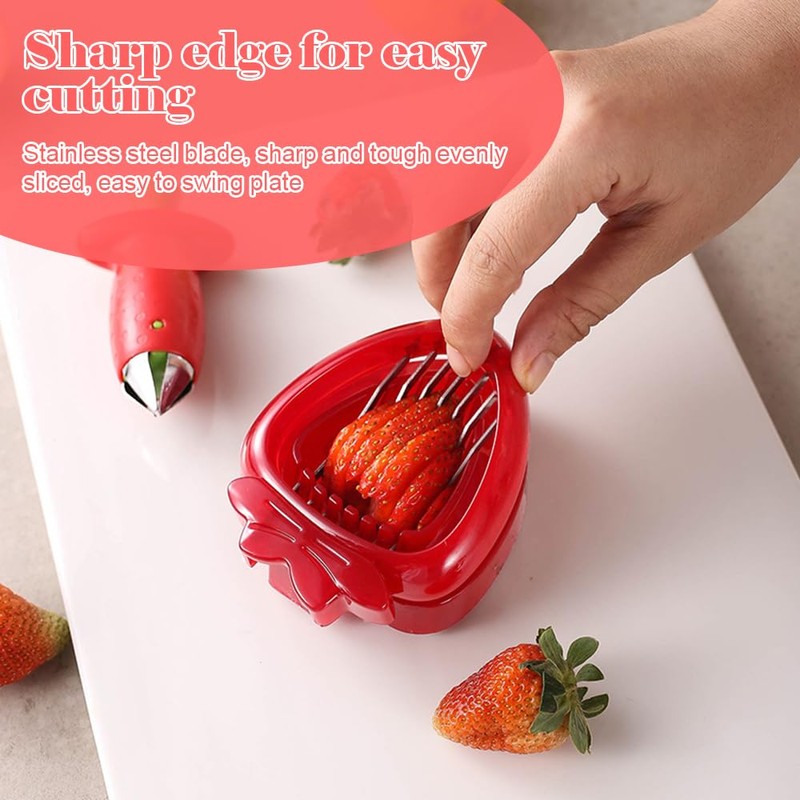 2 PCS Strawberry Huller Tool, StrawberryStem,Strawberry,Cutter,Strawberry Cutter & Stem Remover