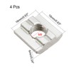 sourcing map Slide in T-Nut, M8 Threaded for 3030 Series