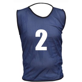 10 MESH BIBS FOOTBALL TRAINING SPORTS BIBS NUMBERED (2-11 OR number of your choice) Front/Back OR Front & Back (Navy (Back Only), Youth (Men's Small-Medium))