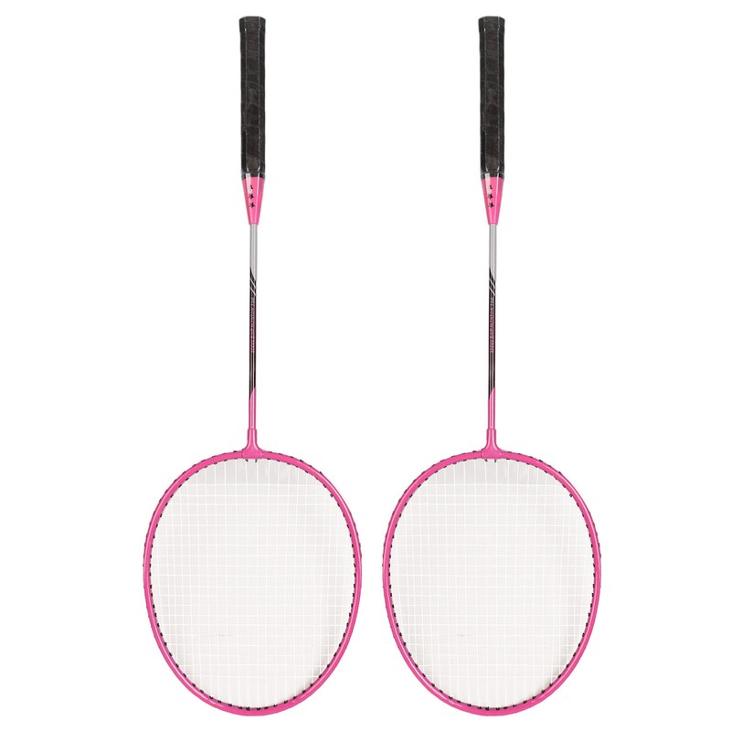 Badminton Rackets Iron Alloy Lightweight Badminton Racquets with 3 Balls