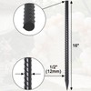 16 Inch Rebar Stakes 20 Pack 1/2 Inch Diameter Heavy