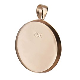 925 Sterling Silver 16mm/25mm Blank Pendant Base Round Cabochon Settings Bezel Trays for DIY Necklace Jewelry Making, 25mm round with bail, Rose Gold Sterling Silver Resin
