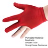 PATIKIL 3 Fingers Pool Gloves, 3 Pack Billiard Gloves Left