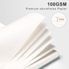 RETTACY Notebook A5 Lined Bullet Journal with 100 g/m² Thick