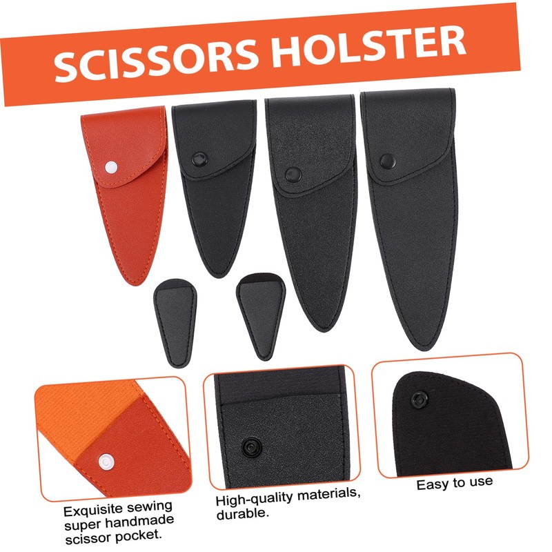 TOVINANNA Hairdressing Scissors Leather Case Barber Scissor Bag Hair Scissors