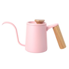 350ml Stainless Steel Coffee Pot Long Thin Spout Water Kettle for Home UsePink