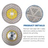 HIGHDRIL Diamond Cutting Grinding Disc 115 mm Galvanised Blade for