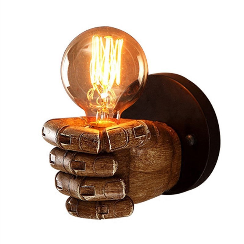 Wall Light Decoration Holder Novelty Fist Shape Wall Lamp Holder