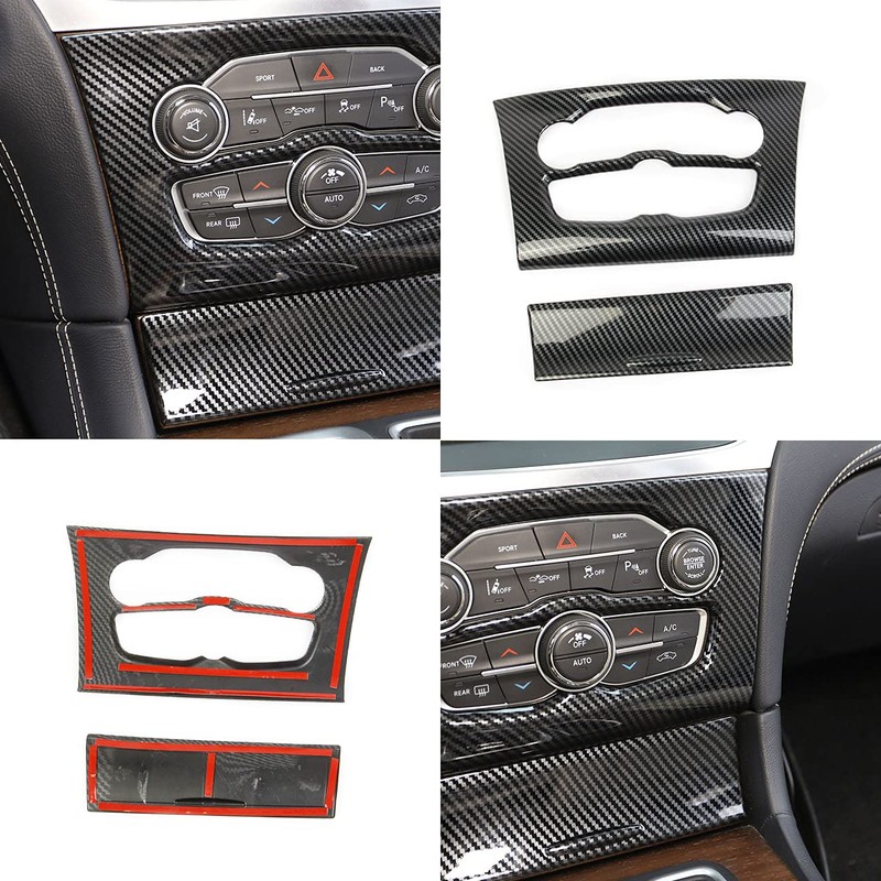 crosselec Carbon Fiber Central control Air conditioning A/C panel cover