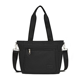 JIANLINST Women Handbag Casual Hobo shoulder Bag Multi Pockets Crossbody Messenger Bag for Work Shopping Travel Black