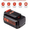For Craftsman 2x 40V MAX Lithium Battery for Black &