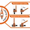2 Pcs Eye Bolt M8 x11 Max Load 0.3 Tons