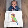 Azeeda 'Cute Parrot' Cotton Baby Blanket/Shawl (BY00040055)