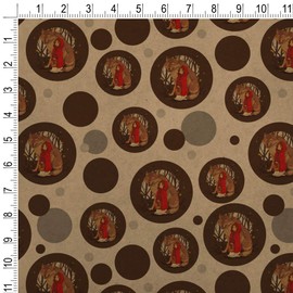 GRAPHICS & MORE Little Red Riding Hood With Wolf In Woods Premium Kraft Gift Wrap Wrapping Paper Roll