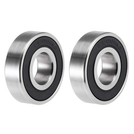 sourcing map S6001-2RS Double Sealed Deep Groove Ball Bearings 440C Stainless Steel 12 mm x 28 mm x 8 mm Pack of 2