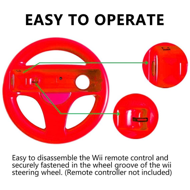 Grehge teering wii Controller Design Stand Mario Kart Racing Game