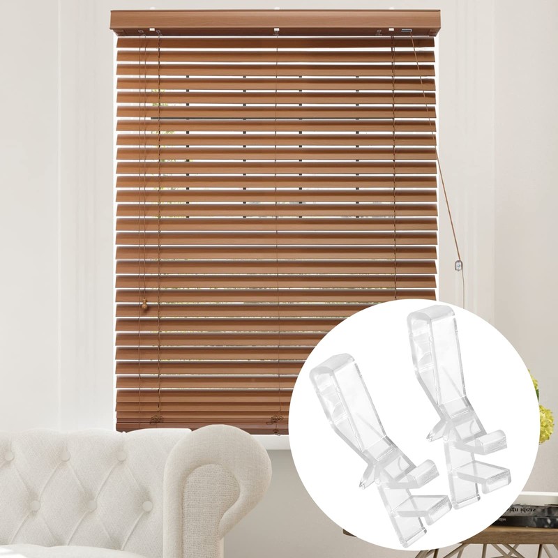 Waziaqoc 20PCS Hidden Valance Clips for 2 Inch Valance Channel,