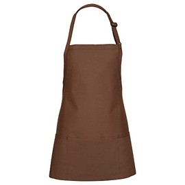 FAME Delta Plus Original Three Pocket Bib Apron - F10 - Mocha (WFA82021MO)