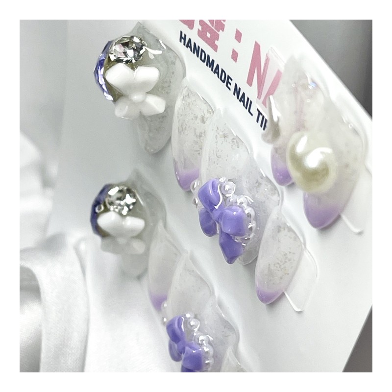 Bora Princess's Dignity Handmade Nail Tips - Stiletto / 보라