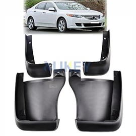 XUKEY Auto Molded Splash Guards for Acura TSX 2009 2010 2011 2012 2013 Mud Flaps - Front & Rear 4 Pieces Set