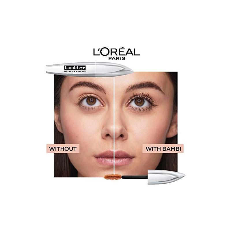 Máscara de pestañas lavable LOreal Paris Bambi Eye, Doe Eyes,