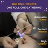 DGBDPACK 250 Raffle Tickets, 50/50 Double Roll Tickets for Raffles,