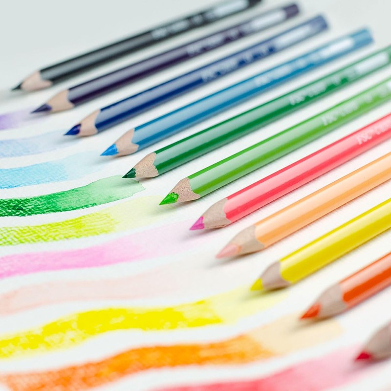 Kores Akuarelle Watercolour Pencils, Triangular (Box of 12 Colours +