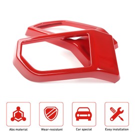 Linskip Dashboard Air Vent Cover Compatible with Ford F150 2015 2016 2017 2018 2019 2020, Dash Side Vent Trim for F150 Interior Accessories(Red)