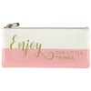 Enjoy The Little Things Pencil Pouch (Accessories case, Faux Leather)