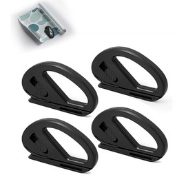 4 Pack Wrapping Paper Cutter for Rolls - Efficient Wrapping Paper Cutter for Christmas, Birthday Gifts, Ideal for Paper Rolls, Black