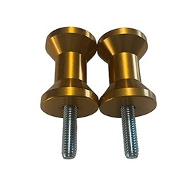 Pro-Tek Swing Arm Spools For Yamaha FZ-09 MT-09 2014 2015 2016 2017 2018 2019 2020 2021 2022 2023 2024 Yamaha FZ09 FZ 09 MT09 MT 09 Spool Sliders, 6mm Spools (Gold)