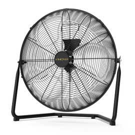 VINICAYA 20 Inch High Velocity Floor Fan, 3-Speed Industrial Shop Fan, High Velocity Heavy Duty Metal Fan for Workshop, Garage,Warehouse,Factory