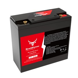 12V 20AH LiFePO4 Lithium Battery, Built-in 20A BMS, 10000+ Cycles Rechargeable Deep Cycle Battery, Perfect for Solar Power, Small UPS, Gate Opener, Fish Finder, Kids Scooters, Power Wheels,Camping