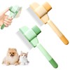 2 Pieces Self-Cleaning Pet Flea Comb, Pet Grooming Brush, Cat