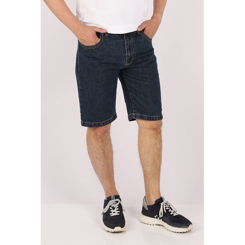 Schuerzenfabrik Men's Short Denim Shorts in 5-Pocket Design, Also as