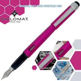 Diplomat Magnum Fountain Pen - Hot Pink