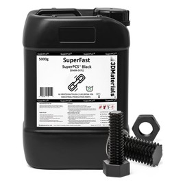 SuperPCS 3D Printer Resin, Toughest and Fastest, 50um 1.8GPa Print in 1.5 sec, Made in Korea by 3DMaterials (5000g, Black)
