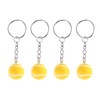 [PATIKIL] Tennis Key Chain 4pcs Mini Tennis Ball Key Chain