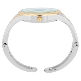 Excellanc Women's Clasp Watch Metal Bracelet Clasp Bracelet Bangle Readable Numbers Round Length 15.5cm Quartz Wrist Watch Gift Idea for Women, 2 Colour, Bracelet
