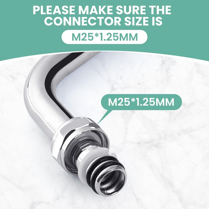 12” Swivel Swing Nozzle Spout for Commercial Kitchen Sink Faucet,Stainless