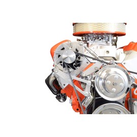 ICT Billet BBC Billet Alternator Bracket Adjustable LWP Big Block Chevy Long Water Pump Kit Aluminum 396 402 409 427 454 502 V8 Eight Cylinder Designed & Manufactured in the USA 551663