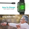 Pautios Pedometer Watch Senior Friendly No App/Phone Required, Waterproof Fitness
